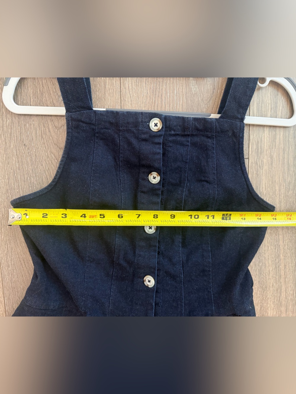 Free People Denim Mini Dress Size XS - Picture 9 of 10